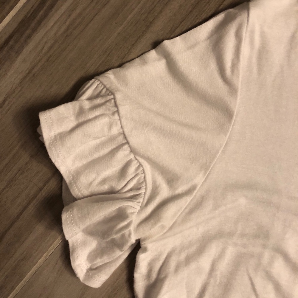 Bobeau Ruffle Sleeve Tee - Picture 3 of 3